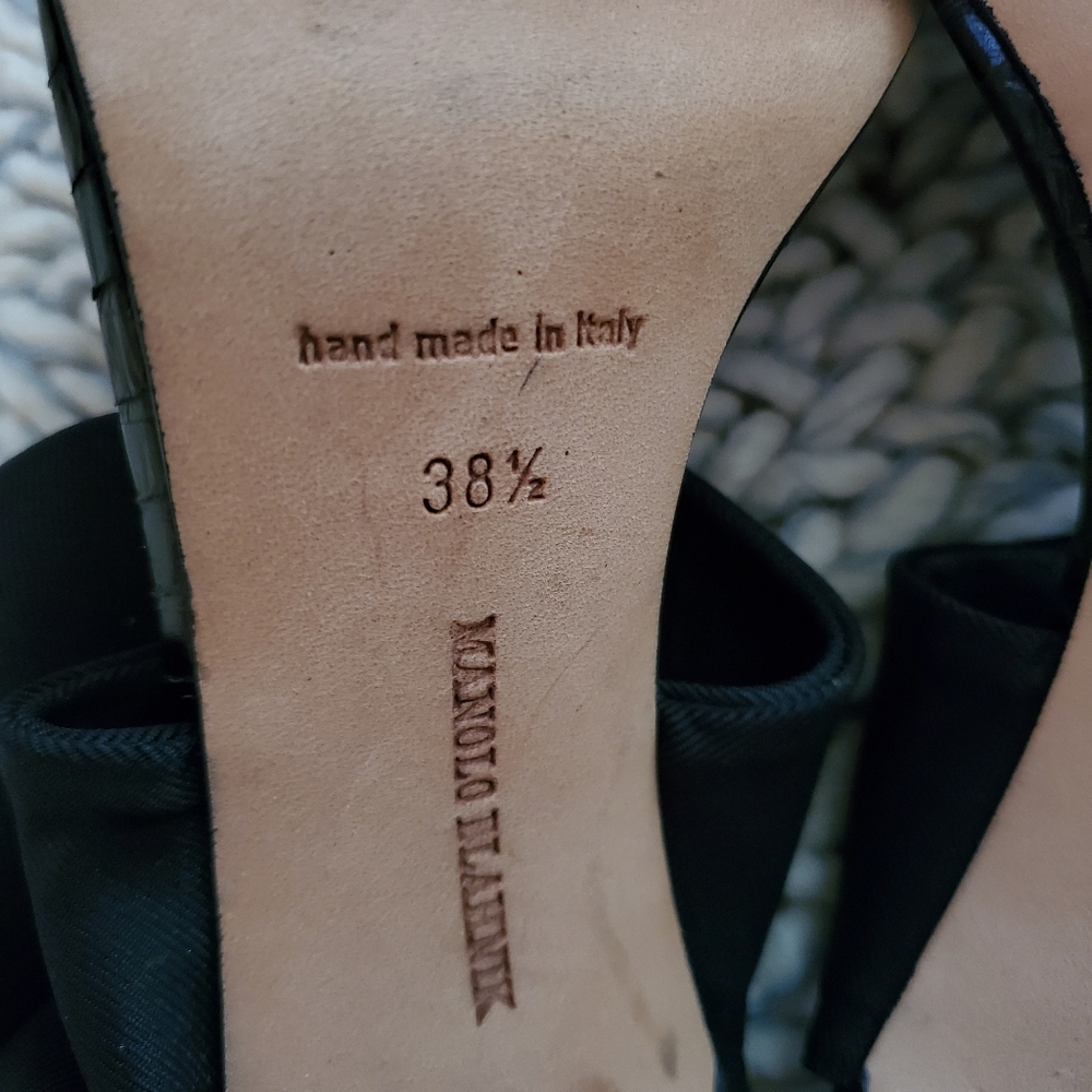 Manolo Blahnik Ankle Accent Heels - Picture 7 of 9